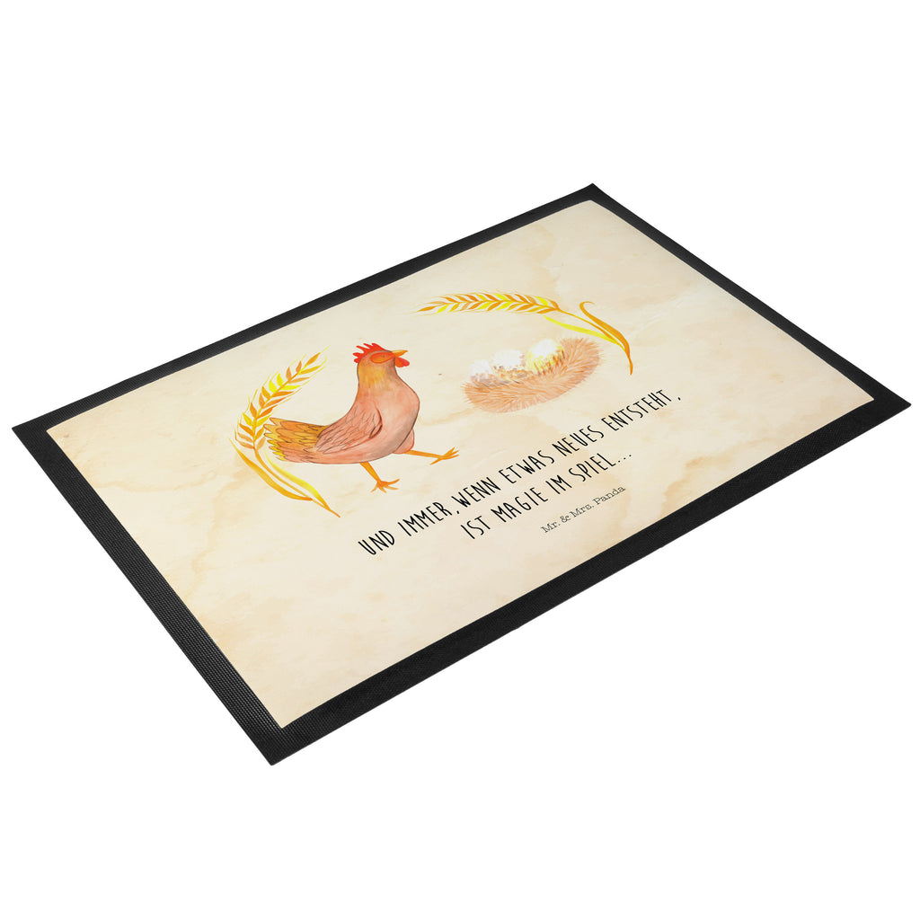 Fußmatte Huhn stolz Hahn, Henne, Hühner, Eier, Bauernhof, Hof, Landleben, Motivation, Geburt, Magie, Spruch, Schwangerschaft Türvorleger, Schmutzmatte, Fußabtreter, Matte, Schmutzfänger, Fußabstreifer, Schmutzfangmatte, Türmatte, Motivfußmatte,  Haustürmatte, Vorleger  Bauernhof, Hoftiere, Landwirt, Landwirtin