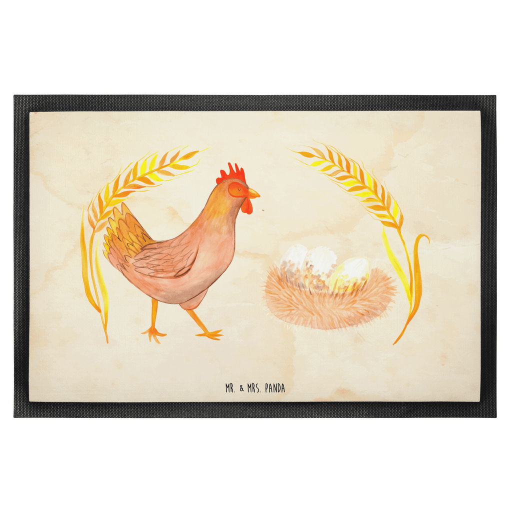 Fußmatte Huhn stolz Hahn, Henne, Hühner, Eier, Bauernhof, Hof, Landleben, Motivation, Geburt, Magie, Spruch, Schwangerschaft Türvorleger, Schmutzmatte, Fußabtreter, Matte, Schmutzfänger, Fußabstreifer, Schmutzfangmatte, Türmatte, Motivfußmatte,  Haustürmatte, Vorleger  Bauernhof, Hoftiere, Landwirt, Landwirtin