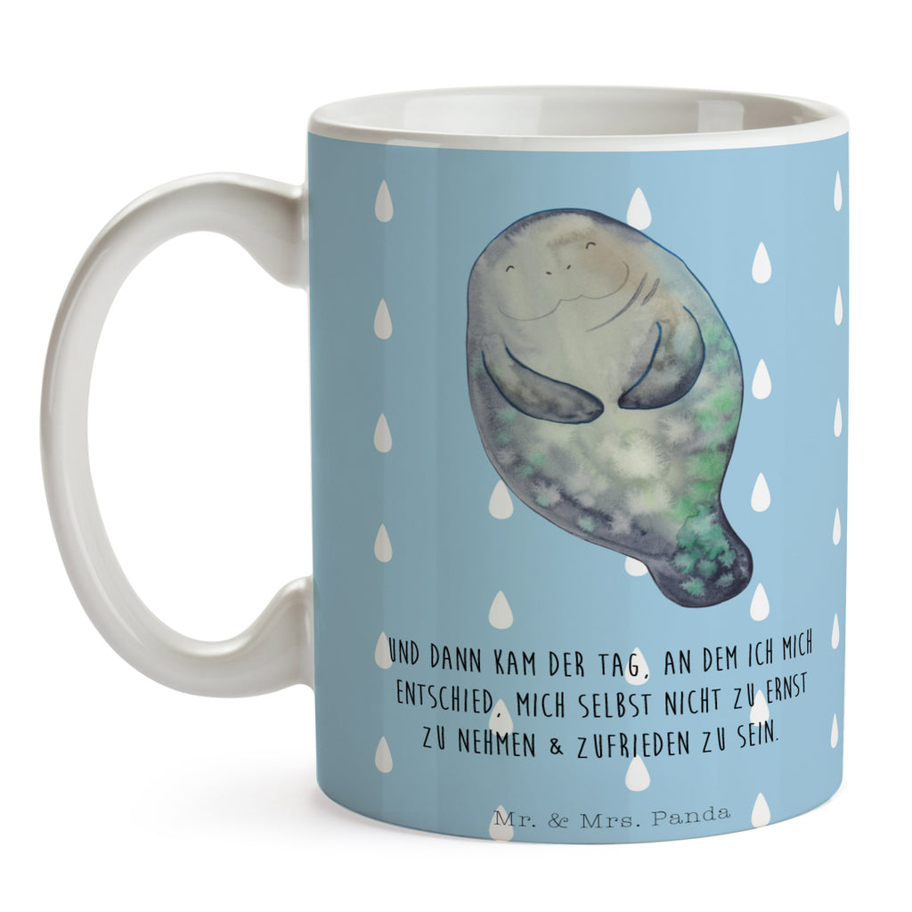 Tasse Seekuh happy Seekuh, Seekühe, Selbstliebe, Respekt, Neuanfang, Neustart, Achtsamkeit, Zufrieden, Liebeskummer, Freundin	 Becher, Kaffeetasse, Kaffeebecher, Tee, Frühstück, Büro  Meerestiere, Meer, Urlaub