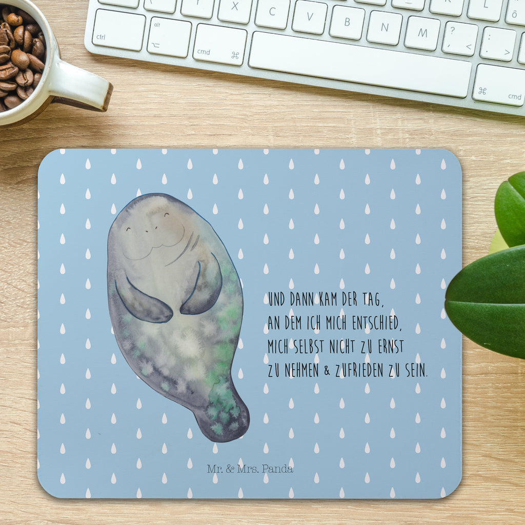 Mauspad Seekuh happy Mousepad, Computer zubehör, Büroausstattung, PC Zubehör, Arbeitszimmer, Mauspad, Einzigartiges Mauspad, Designer Mauspad, Meerestiere, Meer, Urlaub, Seekuh, Seekühe, Selbstliebe, Respekt, Neuanfang, Neustart, Achtsamkeit, Zufrieden, Liebeskummer, Freundin