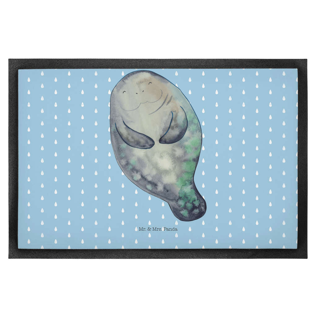 Fußmatte Seekuh happy Seekuh, Seekühe, Selbstliebe, Respekt, Neuanfang, Neustart, Achtsamkeit, Zufrieden, Liebeskummer, Freundin	 Türvorleger, Schmutzmatte, Fußabtreter, Matte, Schmutzfänger, Fußabstreifer, Schmutzfangmatte, Türmatte, Motivfußmatte,  Haustürmatte, Vorleger  Meerestiere, Meer, Urlaub