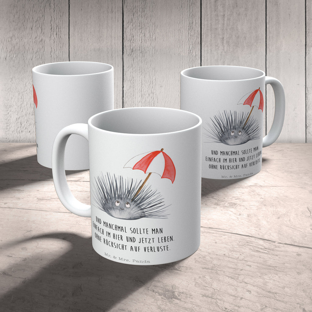 Tasse Seeigel Seeigel, Achtsamkeit, Selbstakzeptanz, Selbstliebe, Hier und Jetzt, Leben, Lebe Becher, Kaffeetasse, Kaffeebecher, Tee, Frühstück, Büro  Meerestiere, Meer, Urlaub