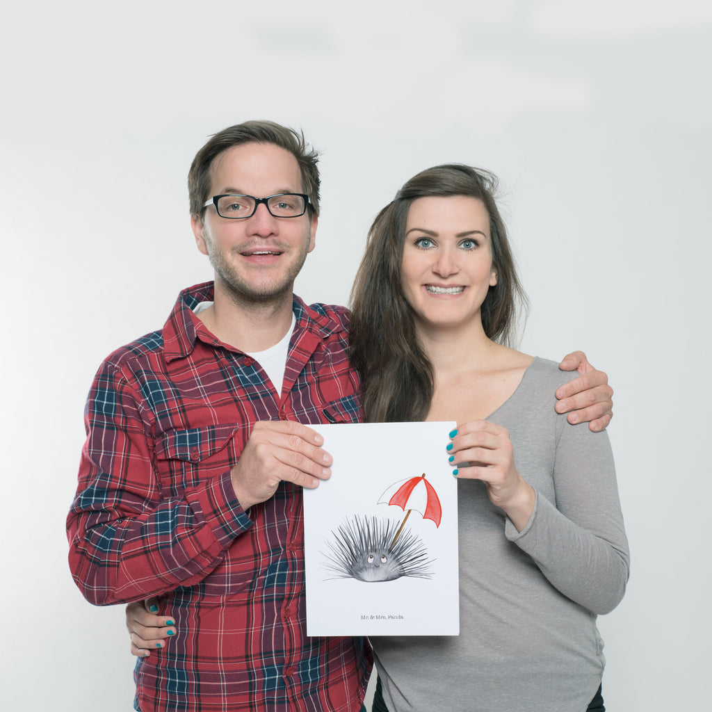 Poster Seeigel Poster, Wandposter, Bild, Wanddeko, Küchenposter, Kinderposter, Wanddeko Bild, Raumdekoration, Wanddekoration, Handgemaltes Poster, Mr. & Mrs. Panda Poster, Designposter, Kunstdruck, Posterdruck, Meerestiere, Meer, Urlaub, Seeigel, Achtsamkeit, Selbstakzeptanz, Selbstliebe, Hier und Jetzt, Leben, Lebe