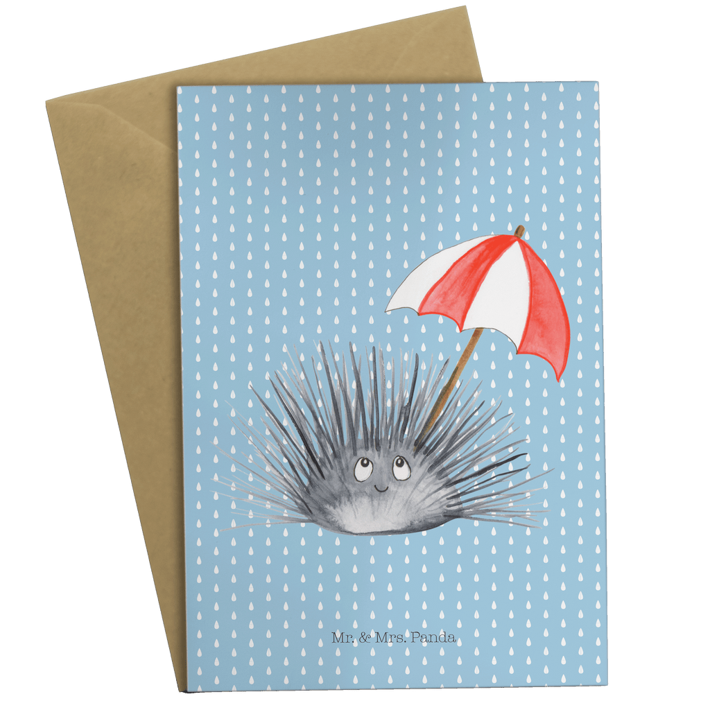 Grußkarte Seeigel Klappkarte, Einladungskarte, Glückwunschkarte, Hochzeitskarte, Geburtstagskarte, Karte, Meerestiere, Meer, Urlaub, Seeigel, Achtsamkeit, Selbstakzeptanz, Selbstliebe, Hier und Jetzt, Leben, Lebe