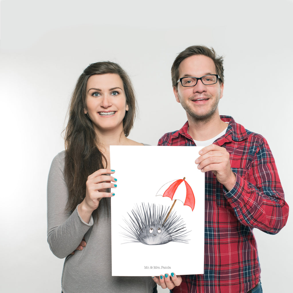 Poster Seeigel Poster, Wandposter, Bild, Wanddeko, Küchenposter, Kinderposter, Wanddeko Bild, Raumdekoration, Wanddekoration, Handgemaltes Poster, Mr. & Mrs. Panda Poster, Designposter, Kunstdruck, Posterdruck, Meerestiere, Meer, Urlaub, Seeigel, Achtsamkeit, Selbstakzeptanz, Selbstliebe, Hier und Jetzt, Leben, Lebe