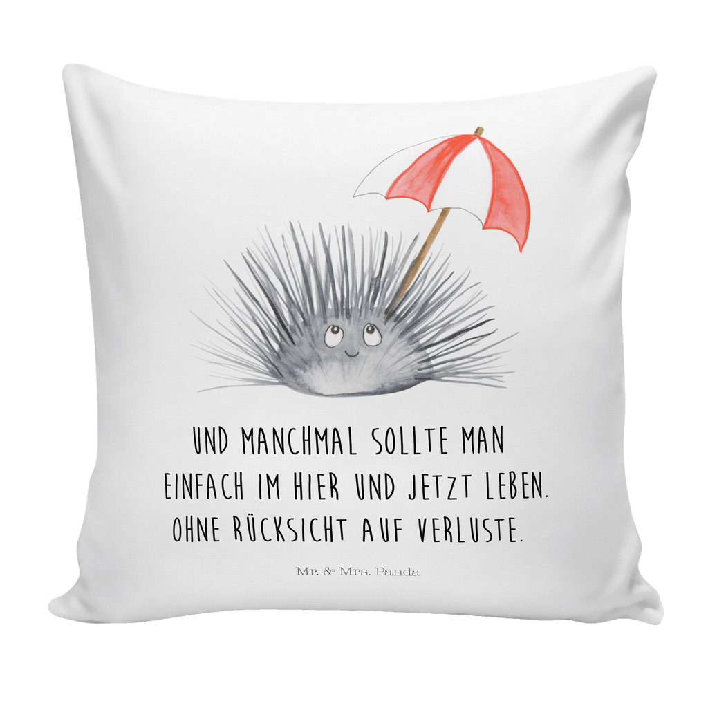 40x40 Kissen Seeigel Kissenhülle, Kopfkissen, Sofakissen, Dekokissen, Motivkissen, Meerestiere, Meer, Urlaub, Seeigel, Achtsamkeit, Selbstakzeptanz, Selbstliebe, Hier und Jetzt, Leben, Lebe