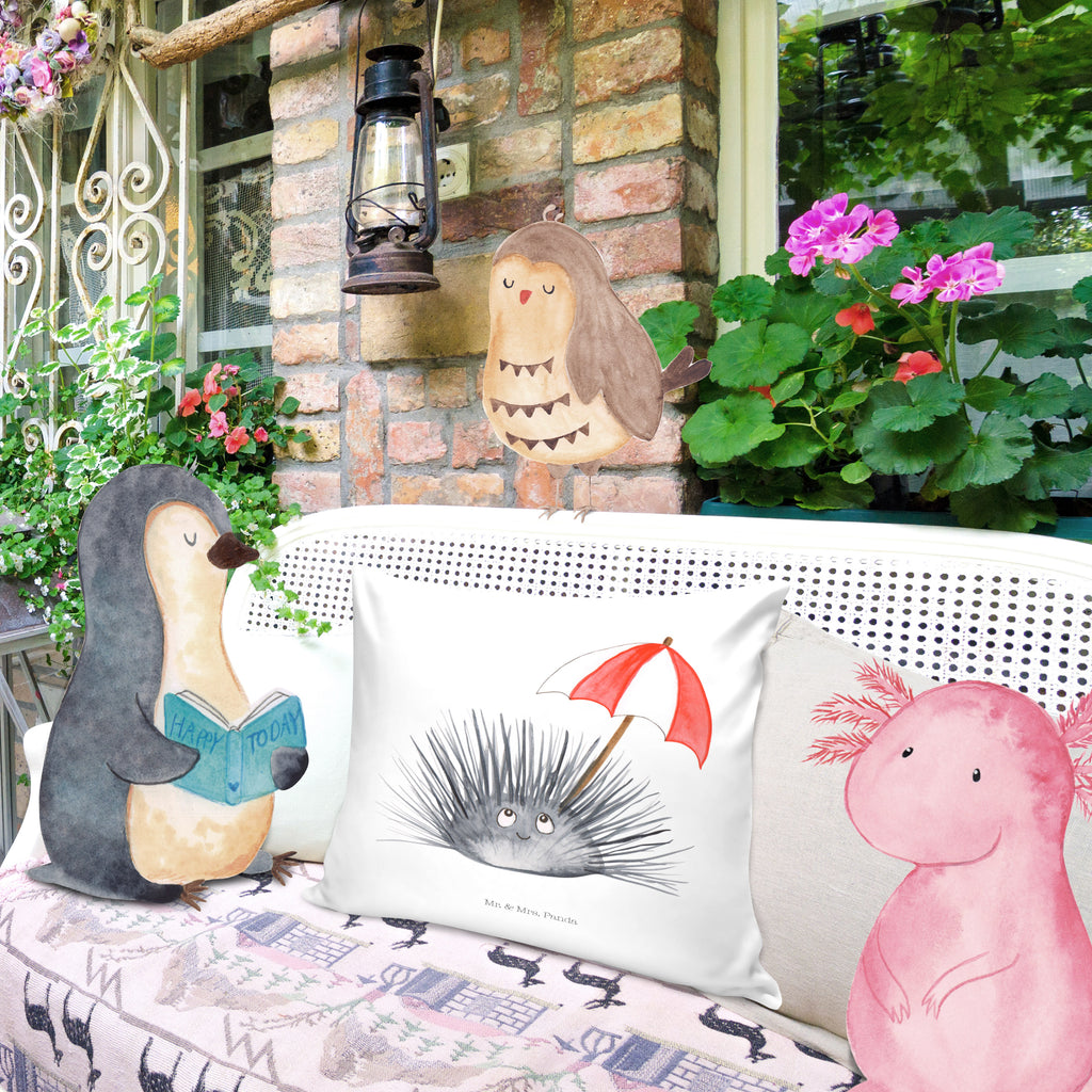 40x40 Kissen Seeigel Kissenhülle, Kopfkissen, Sofakissen, Dekokissen, Motivkissen, Meerestiere, Meer, Urlaub, Seeigel, Achtsamkeit, Selbstakzeptanz, Selbstliebe, Hier und Jetzt, Leben, Lebe