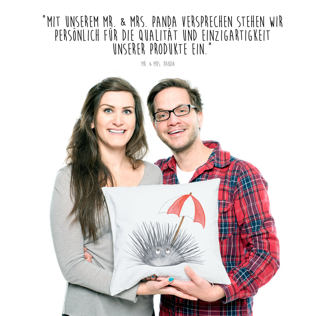 40x40 Kissen Seeigel Kissenhülle, Kopfkissen, Sofakissen, Dekokissen, Motivkissen, Meerestiere, Meer, Urlaub, Seeigel, Achtsamkeit, Selbstakzeptanz, Selbstliebe, Hier und Jetzt, Leben, Lebe