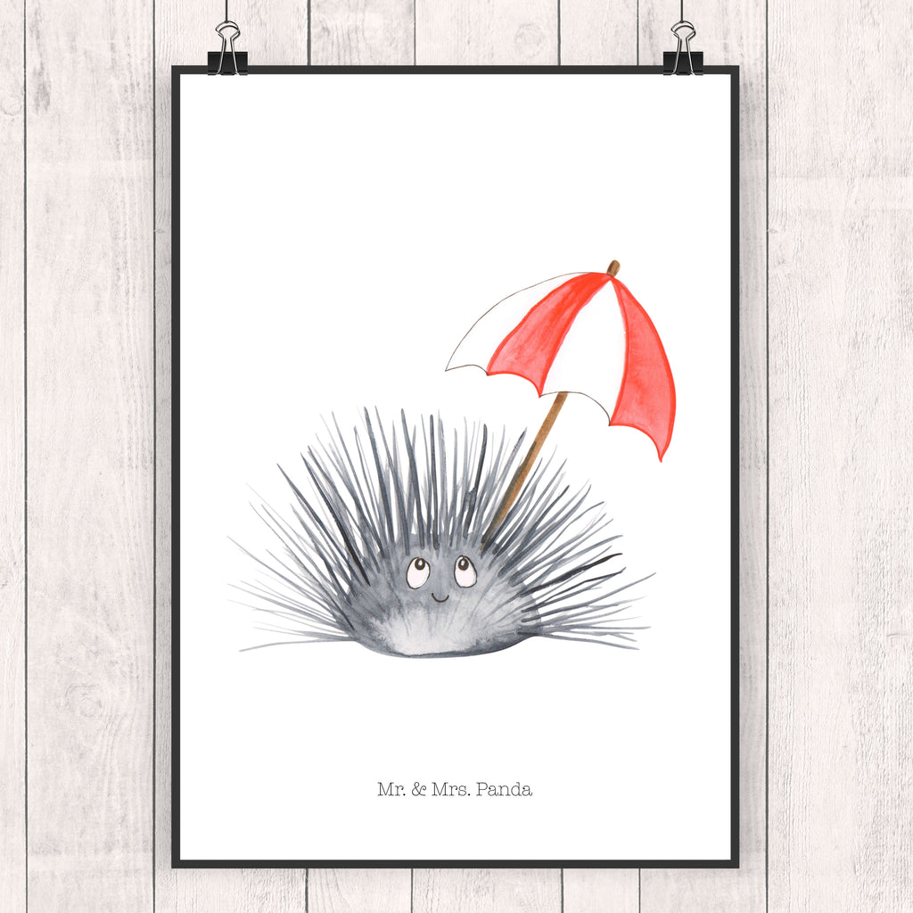 Poster Seeigel Poster, Wandposter, Bild, Wanddeko, Küchenposter, Kinderposter, Wanddeko Bild, Raumdekoration, Wanddekoration, Handgemaltes Poster, Mr. & Mrs. Panda Poster, Designposter, Kunstdruck, Posterdruck, Meerestiere, Meer, Urlaub, Seeigel, Achtsamkeit, Selbstakzeptanz, Selbstliebe, Hier und Jetzt, Leben, Lebe