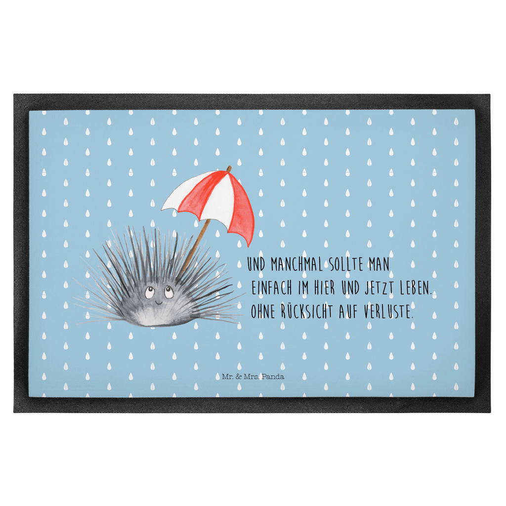 Fußmatte Seeigel Seeigel, Achtsamkeit, Selbstakzeptanz, Selbstliebe, Hier und Jetzt, Leben, Lebe Türvorleger, Schmutzmatte, Fußabtreter, Matte, Schmutzfänger, Fußabstreifer, Schmutzfangmatte, Türmatte, Motivfußmatte,  Haustürmatte, Vorleger  Meerestiere, Meer, Urlaub