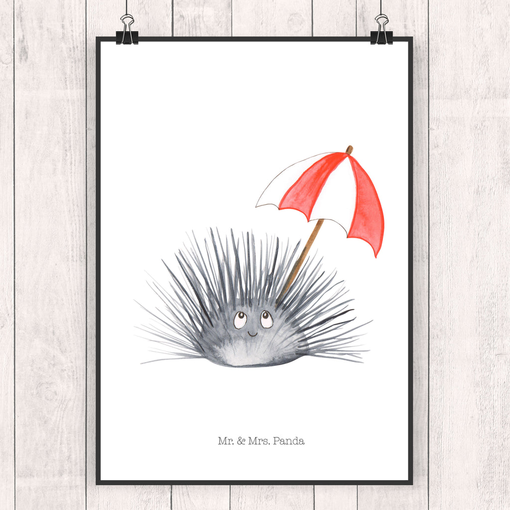 Poster Seeigel Poster, Wandposter, Bild, Wanddeko, Küchenposter, Kinderposter, Wanddeko Bild, Raumdekoration, Wanddekoration, Handgemaltes Poster, Mr. & Mrs. Panda Poster, Designposter, Kunstdruck, Posterdruck, Meerestiere, Meer, Urlaub, Seeigel, Achtsamkeit, Selbstakzeptanz, Selbstliebe, Hier und Jetzt, Leben, Lebe