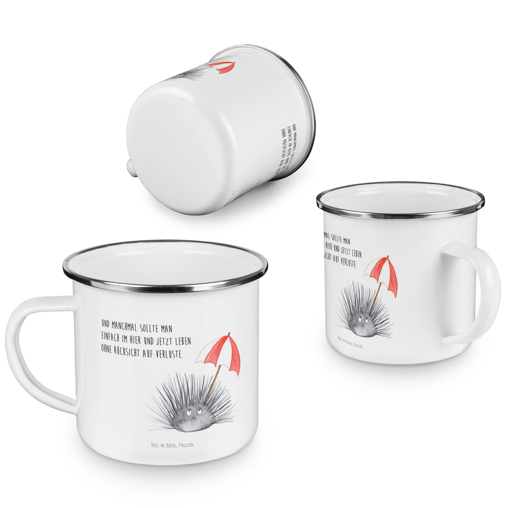 Camping Emaille Tasse Seeigel Campingtasse, Trinkbecher, Metalltasse, Outdoor Tasse, Emaille Trinkbecher, Blechtasse Outdoor, Emaille Campingbecher, Edelstahl Trinkbecher, Metalltasse für Camping, Kaffee Blechtasse, Camping Tasse Metall, Meerestiere, Meer, Urlaub, Seeigel, Achtsamkeit, Selbstakzeptanz, Selbstliebe, Hier und Jetzt, Leben, Lebe