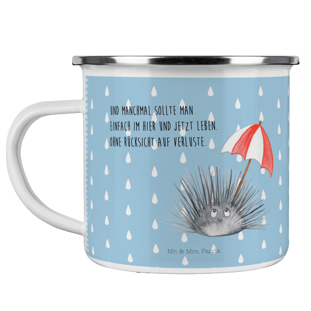 Camping Emaille Tasse Seeigel Campingtasse, Trinkbecher, Metalltasse, Outdoor Tasse, Emaille Trinkbecher, Blechtasse Outdoor, Emaille Campingbecher, Edelstahl Trinkbecher, Metalltasse für Camping, Kaffee Blechtasse, Camping Tasse Metall, Meerestiere, Meer, Urlaub, Seeigel, Achtsamkeit, Selbstakzeptanz, Selbstliebe, Hier und Jetzt, Leben, Lebe