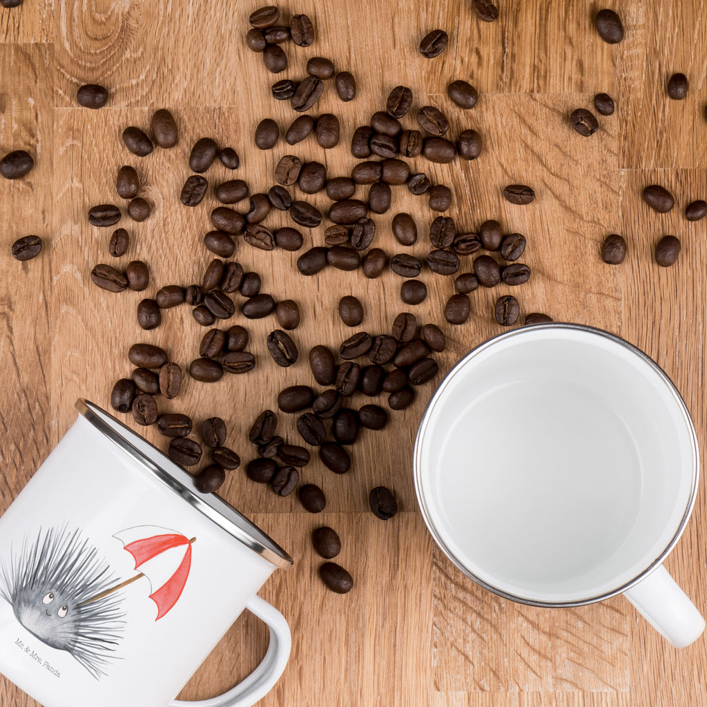 Camping Emaille Tasse Seeigel Campingtasse, Trinkbecher, Metalltasse, Outdoor Tasse, Emaille Trinkbecher, Blechtasse Outdoor, Emaille Campingbecher, Edelstahl Trinkbecher, Metalltasse für Camping, Kaffee Blechtasse, Camping Tasse Metall, Meerestiere, Meer, Urlaub, Seeigel, Achtsamkeit, Selbstakzeptanz, Selbstliebe, Hier und Jetzt, Leben, Lebe