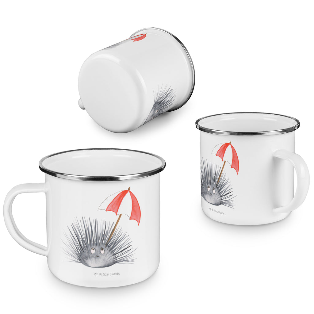 Camping Emaille Tasse Seeigel Campingtasse, Trinkbecher, Metalltasse, Outdoor Tasse, Emaille Trinkbecher, Blechtasse Outdoor, Emaille Campingbecher, Edelstahl Trinkbecher, Metalltasse für Camping, Kaffee Blechtasse, Camping Tasse Metall, Meerestiere, Meer, Urlaub, Seeigel, Achtsamkeit, Selbstakzeptanz, Selbstliebe, Hier und Jetzt, Leben, Lebe