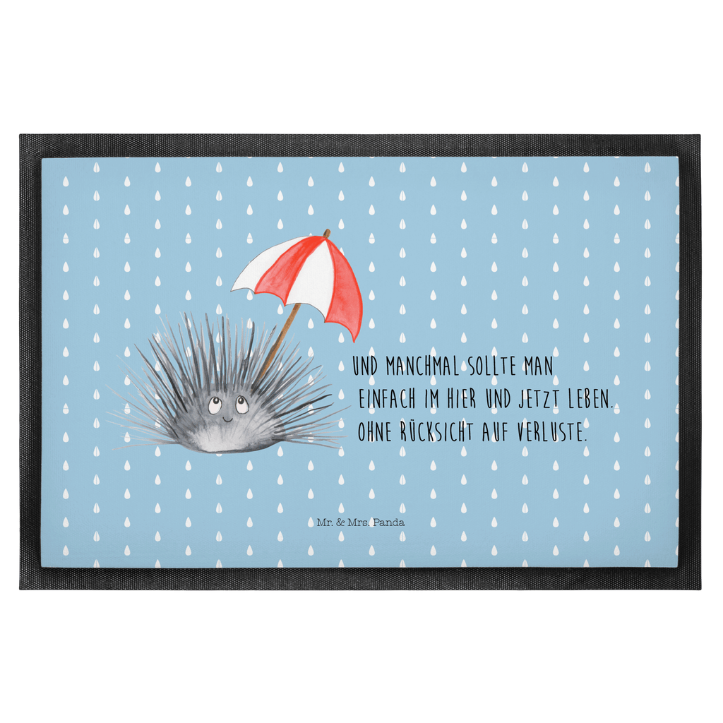 Fußmatte Seeigel Seeigel, Achtsamkeit, Selbstakzeptanz, Selbstliebe, Hier und Jetzt, Leben, Lebe Türvorleger, Schmutzmatte, Fußabtreter, Matte, Schmutzfänger, Fußabstreifer, Schmutzfangmatte, Türmatte, Motivfußmatte,  Haustürmatte, Vorleger  Meerestiere, Meer, Urlaub