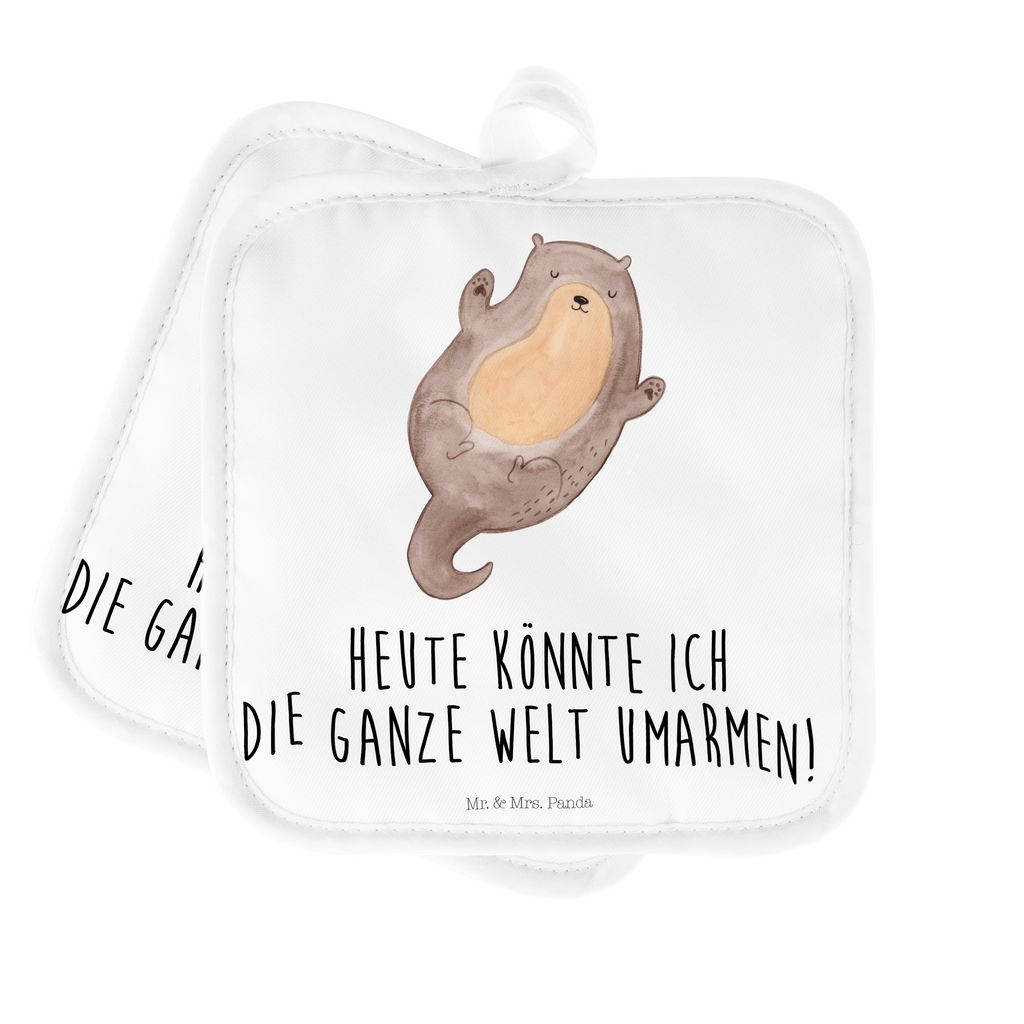 2er Set Topflappen  Otter Umarmen Topflappen, Topfuntersetzer, Ofenhandschuh, Topflappen Set, Topflappen lustig, Topflappen mit Spruch, Otter, Fischotter, Seeotter, Otter Seeotter See Otter
