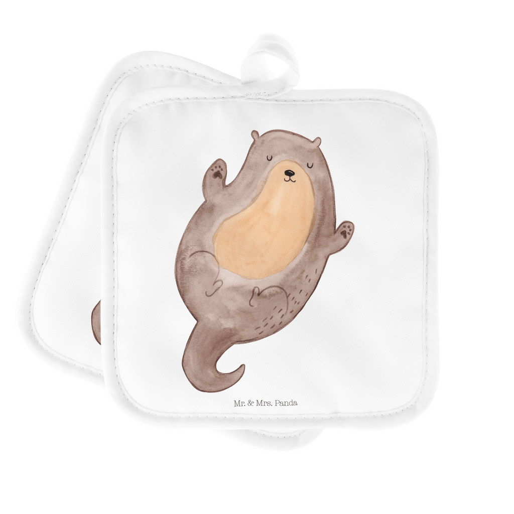 2er Set Topflappen  Otter Umarmen Topflappen, Topfuntersetzer, Ofenhandschuh, Topflappen Set, Topflappen lustig, Topflappen mit Spruch, Otter, Fischotter, Seeotter, Otter Seeotter See Otter