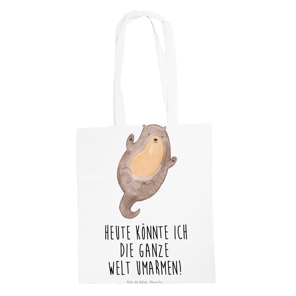 Tragetasche Otter Umarmen Beuteltasche, Beutel, Einkaufstasche, Jutebeutel, Stoffbeutel, Otter, Fischotter, Seeotter, Otter Seeotter See Otter