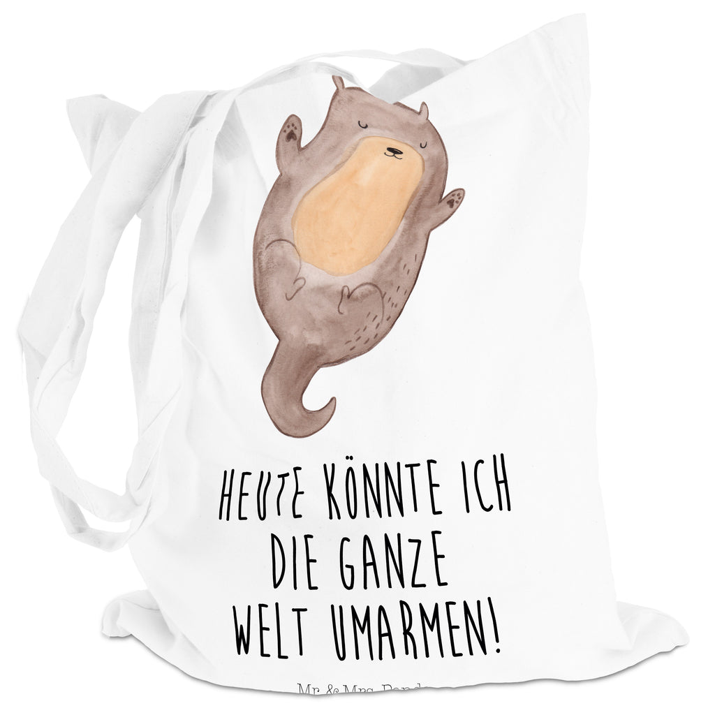 Tragetasche Otter Umarmen Beuteltasche, Beutel, Einkaufstasche, Jutebeutel, Stoffbeutel, Otter, Fischotter, Seeotter, Otter Seeotter See Otter