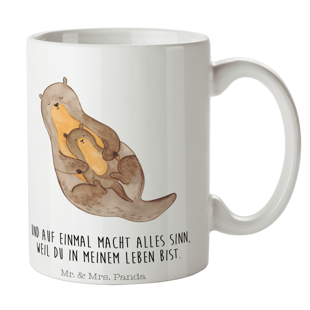 Tasse Otter mit Kind Otter Seeotter See Otter Becher, Kaffeetasse, Kaffeebecher, Tee, Frühstück, Büro  Otter,  Fischotter,  Seeotter