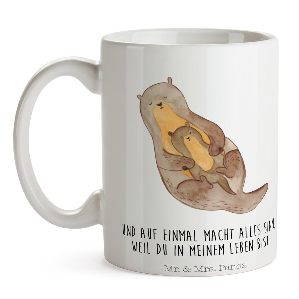 Tasse Otter mit Kind Otter Seeotter See Otter Becher, Kaffeetasse, Kaffeebecher, Tee, Frühstück, Büro  Otter,  Fischotter,  Seeotter