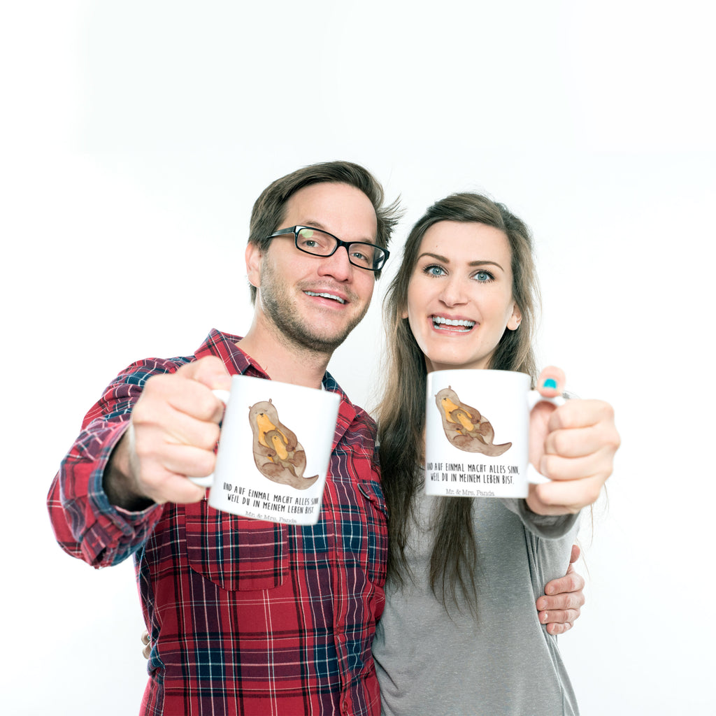 Tasse Otter mit Kind Otter Seeotter See Otter Becher, Kaffeetasse, Kaffeebecher, Tee, Frühstück, Büro  Otter,  Fischotter,  Seeotter