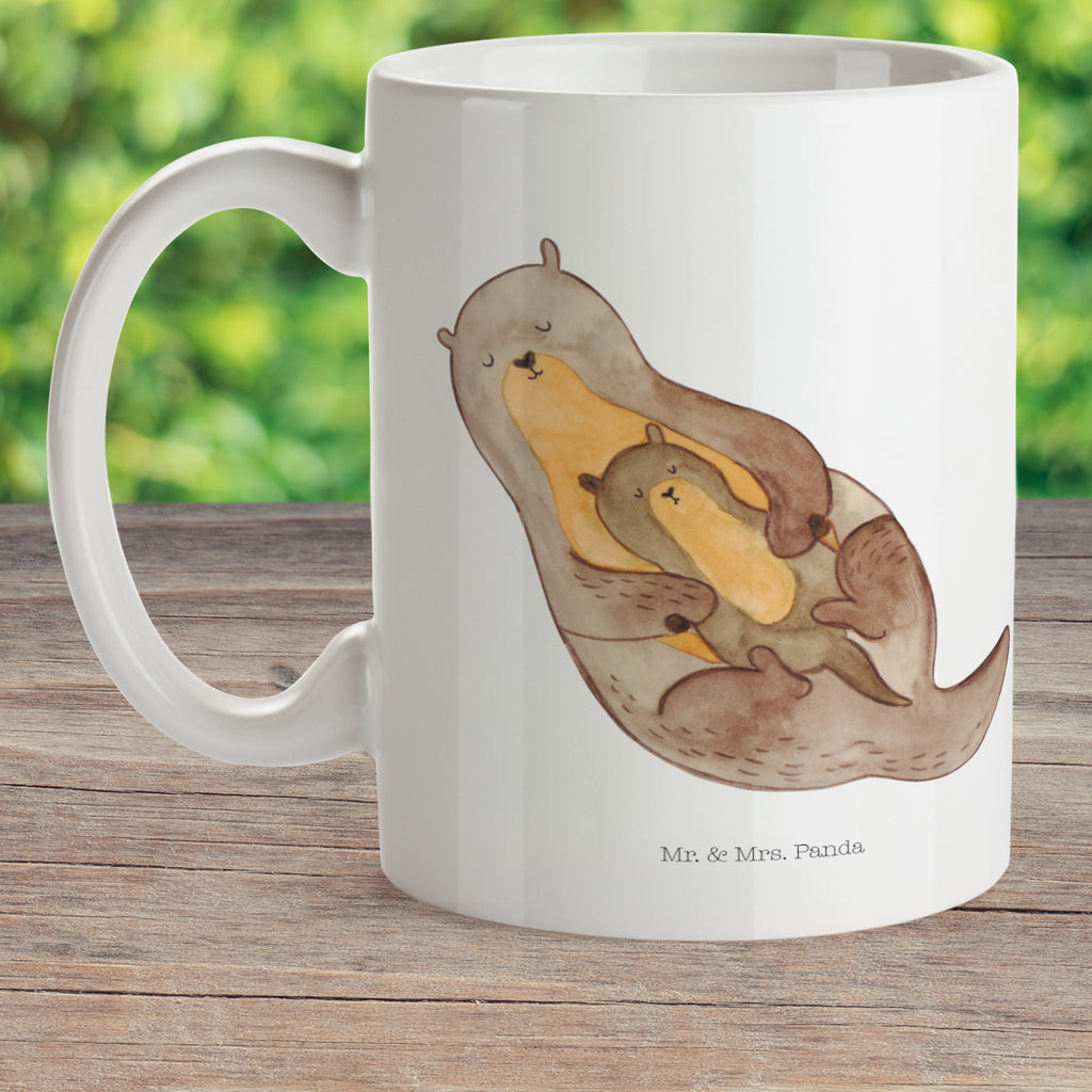 Kindertasse Otter mit Kind Kunststoff Tasse, Kindergarten, Tasse, Trinkbecher, Camping Becher, Kaffeetasse, Kunststoffbecher, Kindergartenbecher, Outdoorgeschirr, Kunststoffgeschirr, Reisebecher, Reisetasse, Kinderbecher, Otter, Fischotter, Seeotter, Otter Seeotter See Otter