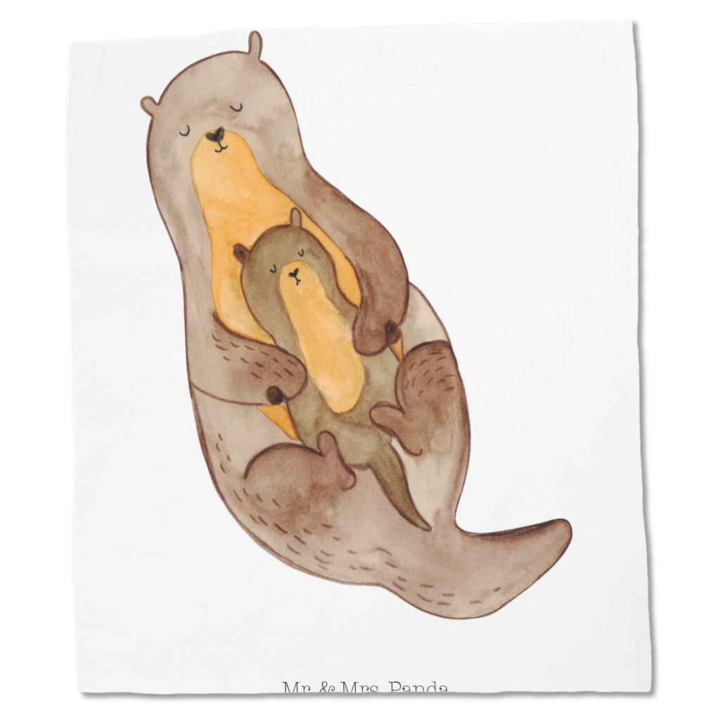 Tragetasche Otter mit Kind Beuteltasche, Beutel, Einkaufstasche, Jutebeutel, Stoffbeutel, Otter, Fischotter, Seeotter, Otter Seeotter See Otter