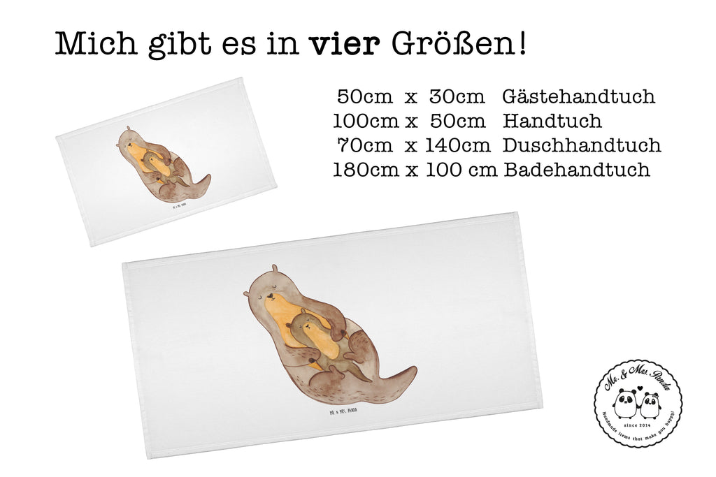 Gäste Handtuch Otter mit Kind Gästetuch, Reisehandtuch, Sport Handtuch, Frottier, Kinder Handtuch, Otter, Fischotter, Seeotter, Otter Seeotter See Otter