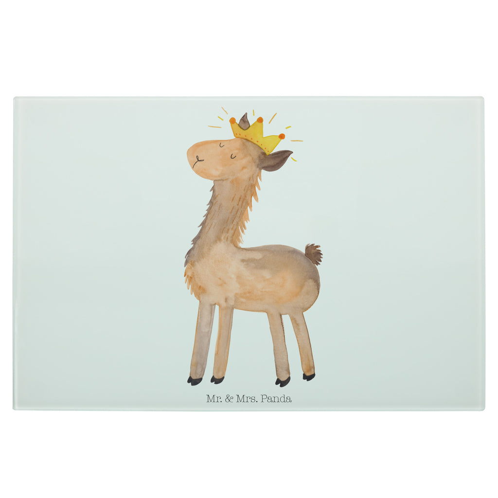Medium Glas Schneidbrett Lama König Glasschneidebrett, Schneidebrett, Lama, Alpaka, Lamas, König, Königin, Freundin, Mama, Papa, Büro Kollege, Kollegin, Chef, Vorgesetzter, Abi, Abitur