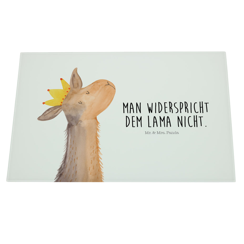 XL Glas Schneidbrett Lamakopf König Glasschneidebrett, Schneidebrett, Frühstücksbrett, Küche, Lama, Alpaka, Lamas, König, Königin, Freundin, Mama, Papa, Büro Kollege, Kollegin, Chef, Vorgesetzter, Abi, Abitur