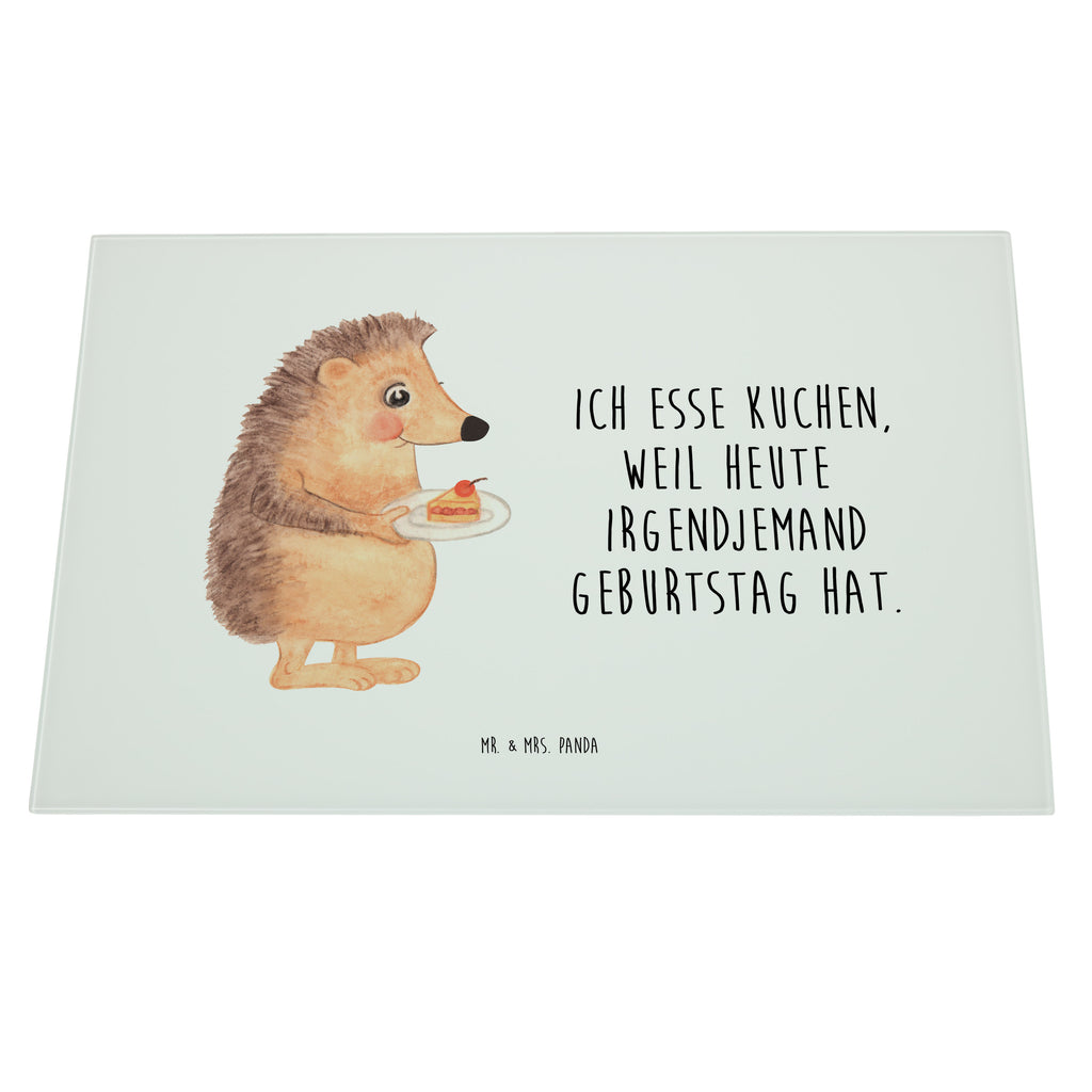 XL Glas Schneidbrett Igel mit Kuchenstück Glasschneidebrett, Schneidebrett, Frühstücksbrett, Küche, Tiermotive, Gute Laune, lustige Sprüche, Tiere, Igel, Essen Spruch, Kuchen, Backen Geschenk, Kuchen backen, Einladung Party, Geburtstagskuchen, Torte