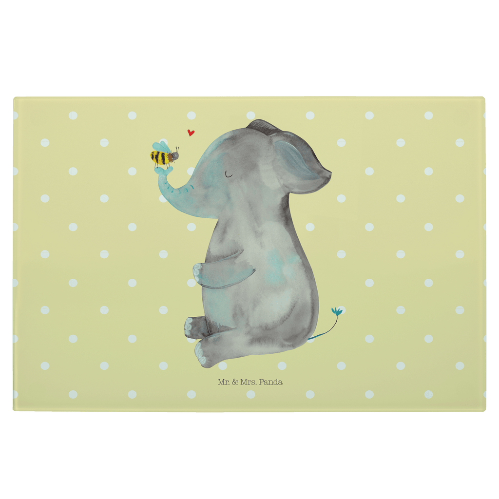 XL Glas Schneidbrett Elefant & Biene Glasschneidebrett, Schneidebrett, Frühstücksbrett, Küche, Tiermotive, Gute Laune, lustige Sprüche, Tiere, Elefant, Biene, Liebe, Liebesbeweis, Jahrestag, Liebesgeschenk, Heiratsantrag, Hochzeitsgeschenk, Liebesspruch