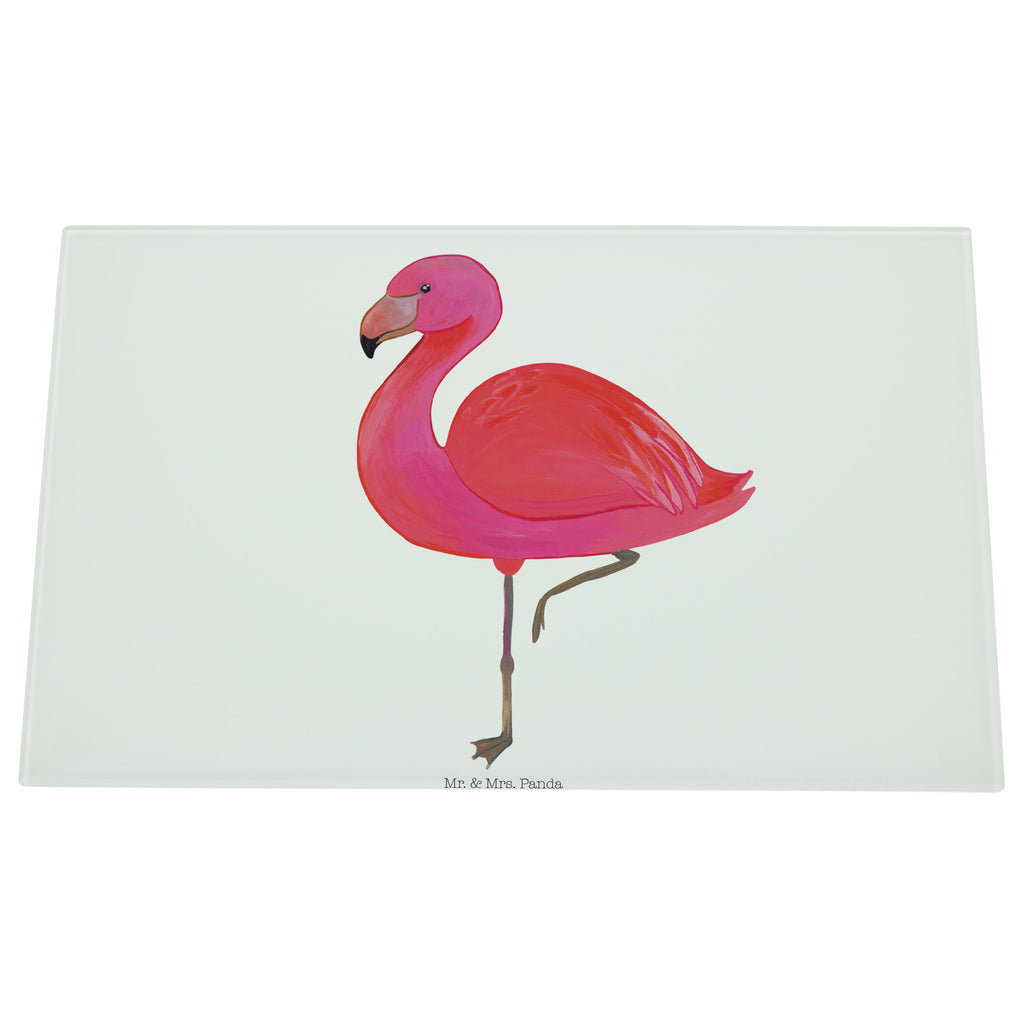 Medium Glas Schneidbrett Flamingo classic Glasschneidebrett, Schneidebrett, Flamingo, Einzigartig, Selbstliebe, Stolz, ich, für mich, Spruch, Freundin, Freundinnen, Außenseiter, Sohn, Tochter, Geschwister
