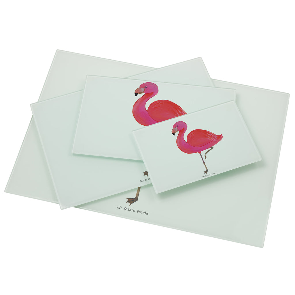 Medium Glas Schneidbrett Flamingo classic Glasschneidebrett, Schneidebrett, Flamingo, Einzigartig, Selbstliebe, Stolz, ich, für mich, Spruch, Freundin, Freundinnen, Außenseiter, Sohn, Tochter, Geschwister