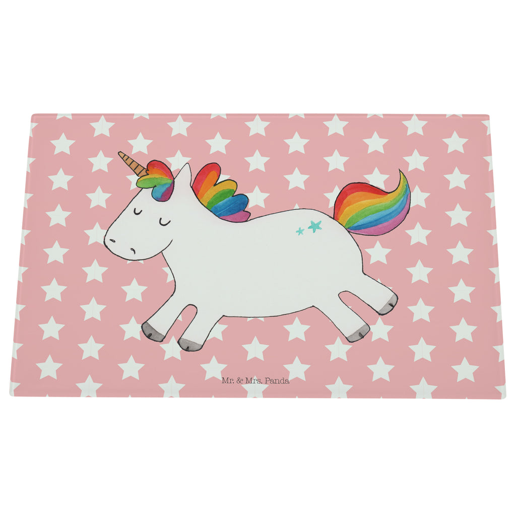Medium Glas Schneidbrett Einhorn Happy Glasschneidebrett, Schneidebrett, Einhorn, Einhörner, Einhorn Deko, Pegasus, Unicorn, glücklich, fröhlich, Spaß, Freude, Lebensfreude, witzig, spannend, Lächeln, Lachen