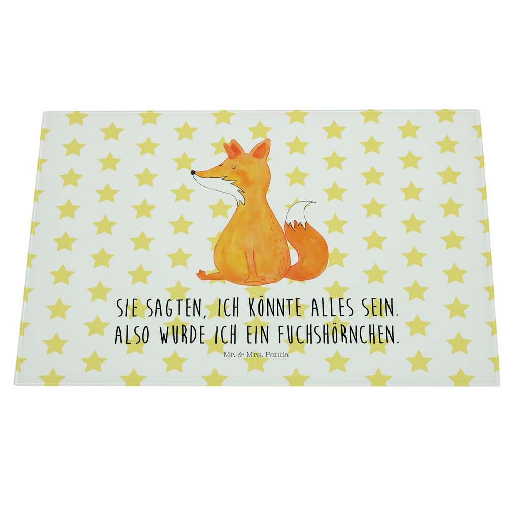 XL Glas Schneidbrett Fuchshörnchen Glasschneidebrett, Schneidebrett, Frühstücksbrett, Küche, Einhorn, Einhörner, Einhorn Deko, Pegasus, Unicorn, Fuchs, Unicorns, Fuchshörnchen, Fuchshorn, Foxycorn, Füchse