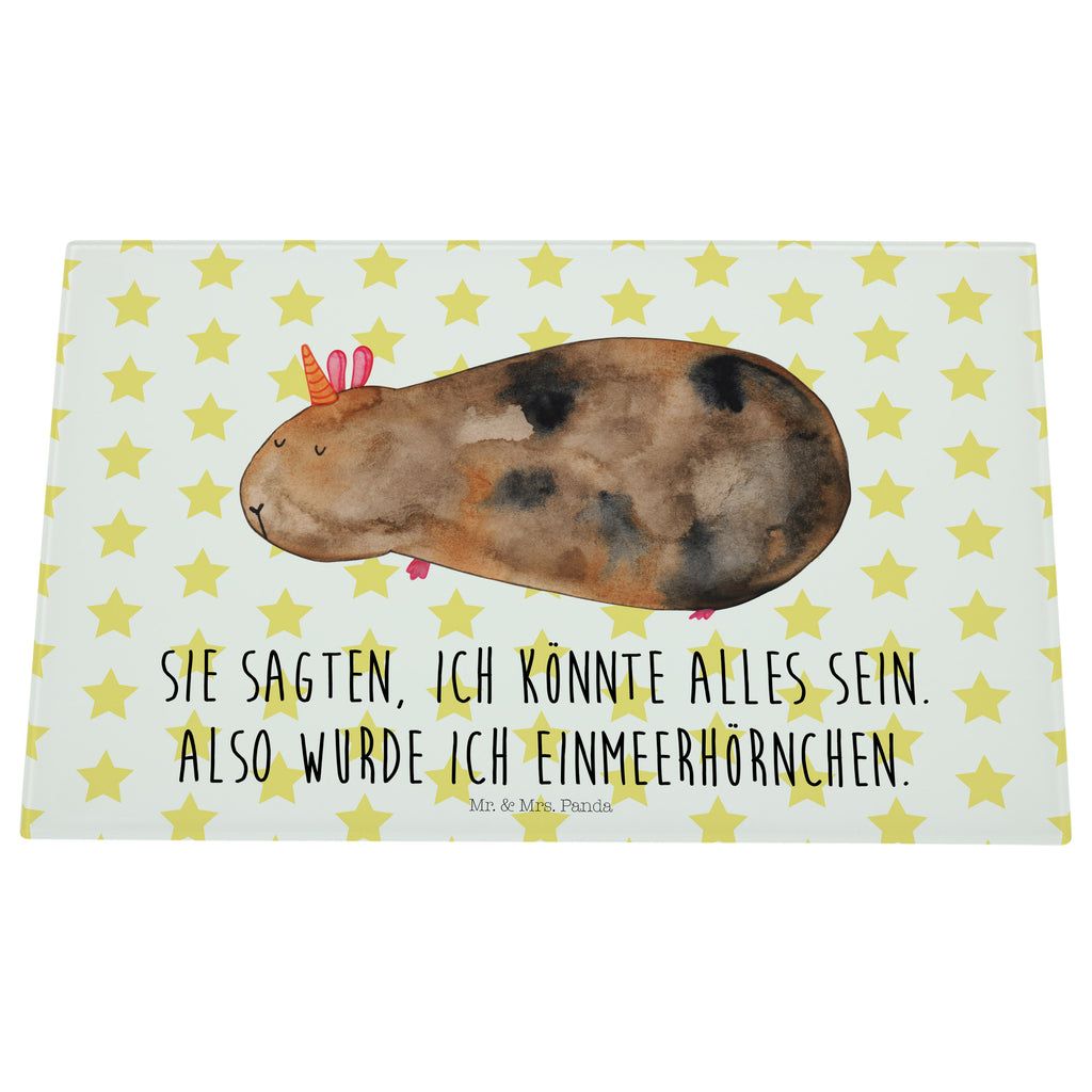 Medium Glas Schneidbrett Meerhörnchen Glasschneidebrett, Schneidebrett, Einhorn, Einhörner, Einhorn Deko, Pegasus, Unicorn, Meerhörnchen, Meericorn, Meerschwein, Meerschweinchen