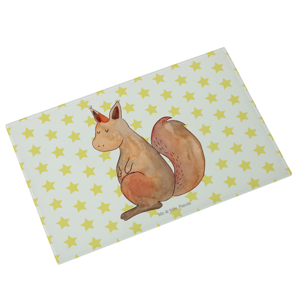 Medium Glas Schneidbrett Einhörnchen Glaube Glasschneidebrett, Schneidebrett, Einhorn, Einhörner, Einhorn Deko, Pegasus, Unicorn, Einhörnchen, Eichhörnchen, Eichhorn