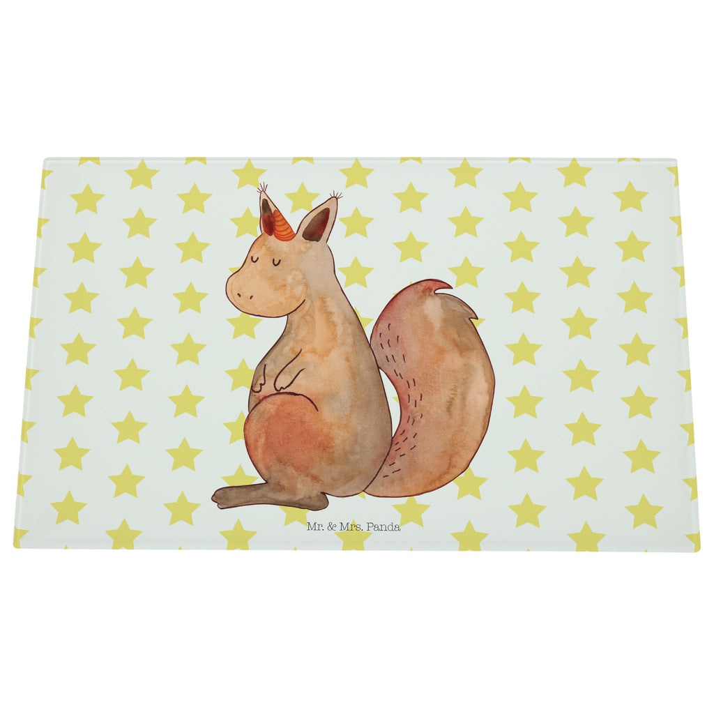 Medium Glas Schneidbrett Einhörnchen Glaube Glasschneidebrett, Schneidebrett, Einhorn, Einhörner, Einhorn Deko, Pegasus, Unicorn, Einhörnchen, Eichhörnchen, Eichhorn
