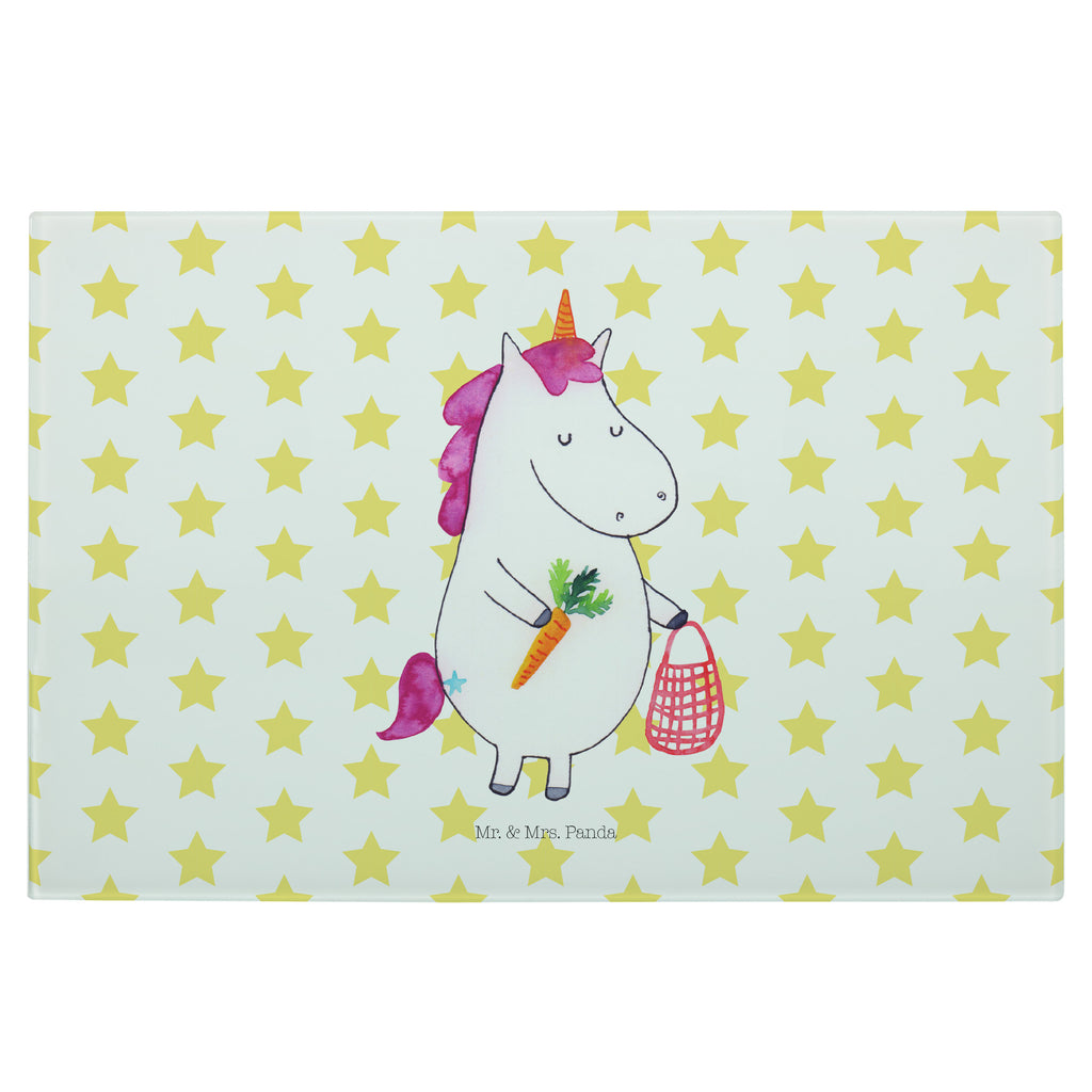 Medium Glas Schneidbrett Einhorn Gemüse Glasschneidebrett, Schneidebrett, Einhorn, Einhörner, Einhorn Deko, Pegasus, Unicorn, Biomarkt, Bio, Gemüse, Wochenmarkt
