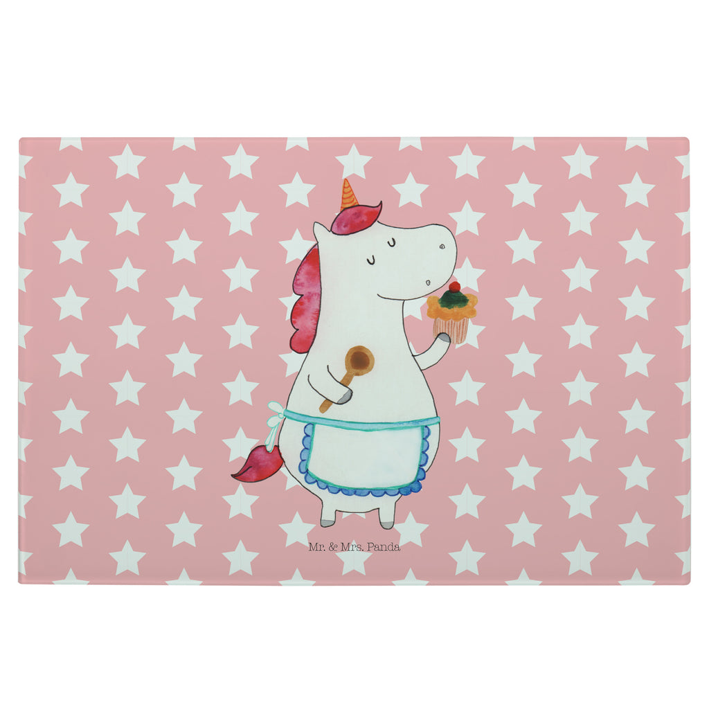 Medium Glas Schneidbrett Einhorn Küchenfee Glasschneidebrett, Schneidebrett, Einhorn, Einhörner, Einhorn Deko, Pegasus, Unicorn, backen, Muffin, Motivation, Träumer, träumen, Bäckerin, Hobbykoch, Koch, Torte, Kuchen
