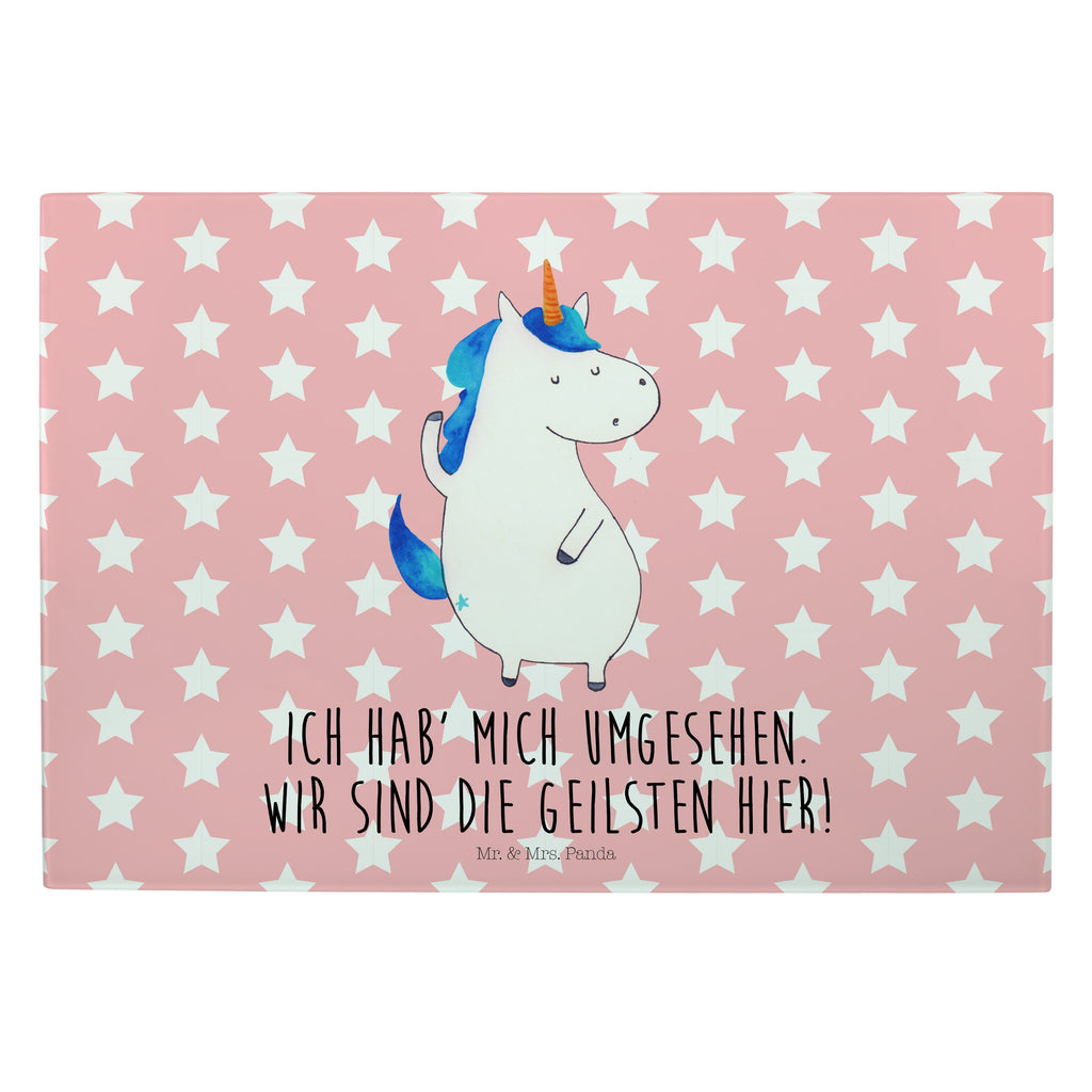 XL Glas Schneidbrett Einhorn Mann Glasschneidebrett, Schneidebrett, Frühstücksbrett, Küche, Einhorn, Einhörner, Einhorn Deko, Pegasus, Unicorn, cool, Mann, Freundin, Familie, bester Freund, BFF, Party, hübsch, beste