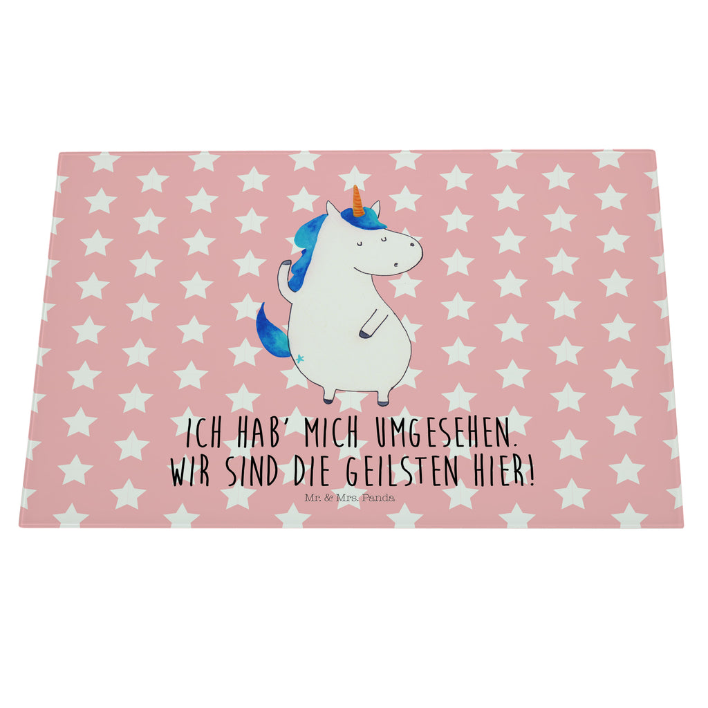 XL Glas Schneidbrett Einhorn Mann Glasschneidebrett, Schneidebrett, Frühstücksbrett, Küche, Einhorn, Einhörner, Einhorn Deko, Pegasus, Unicorn, cool, Mann, Freundin, Familie, bester Freund, BFF, Party, hübsch, beste