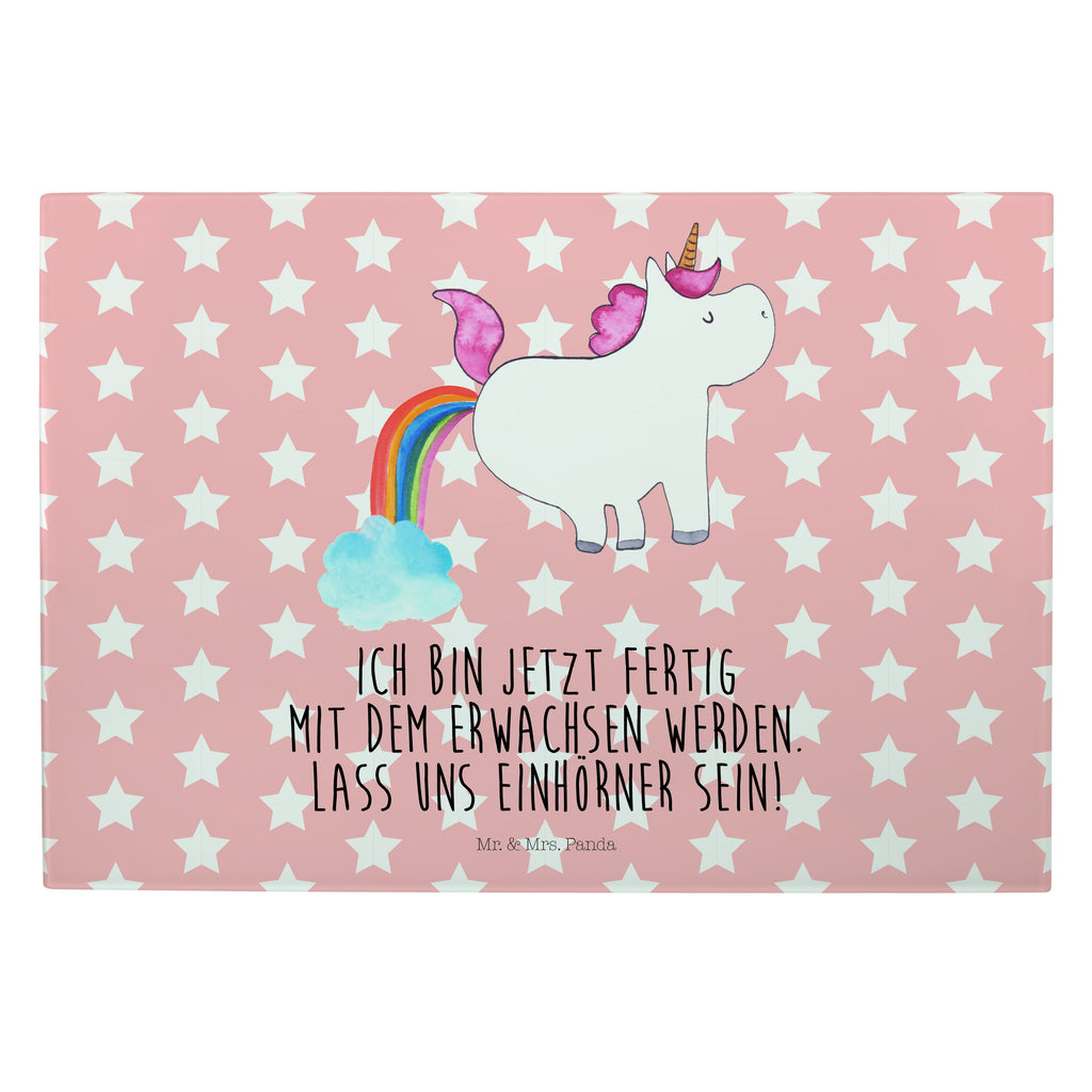 XL Glas Schneidbrett Einhorn Pupsend Glasschneidebrett, Schneidebrett, Frühstücksbrett, Küche, Einhorn, Einhörner, Einhorn Deko, Pegasus, Unicorn, Pups, Regenbogen, Glitzer, Einhornpower, Erwachsenwerden, Spaß, lustig, Freundin