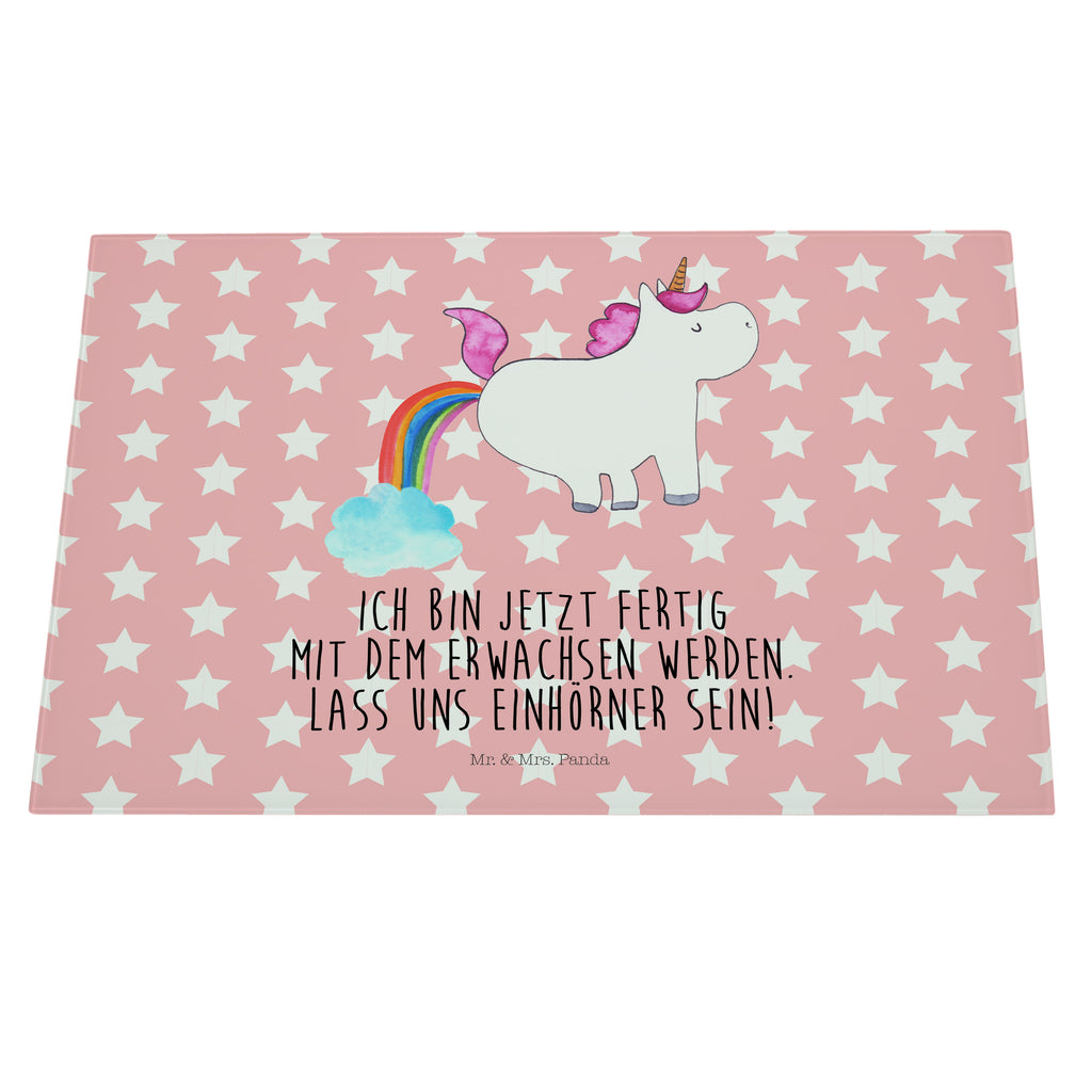 XL Glas Schneidbrett Einhorn Pupsend Glasschneidebrett, Schneidebrett, Frühstücksbrett, Küche, Einhorn, Einhörner, Einhorn Deko, Pegasus, Unicorn, Pups, Regenbogen, Glitzer, Einhornpower, Erwachsenwerden, Spaß, lustig, Freundin