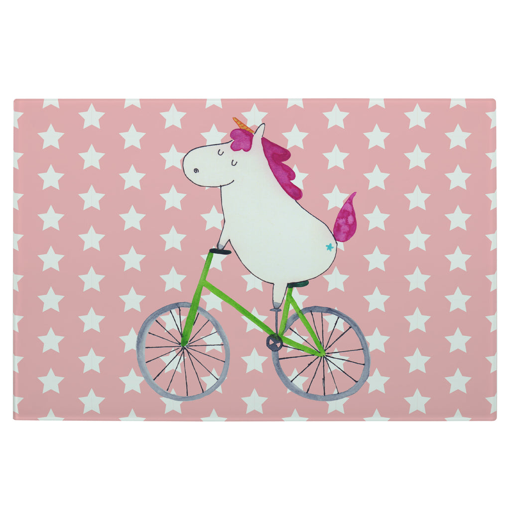 Medium Glas Schneidbrett Einhorn Radfahrer Glasschneidebrett, Schneidebrett, Einhorn, Einhörner, Einhorn Deko, Pegasus, Unicorn, Radfahren, Radfahrer, Rad, Bike, Feenstaub, Konfetti, Luxusproblem, Kummer, Liebeskummer