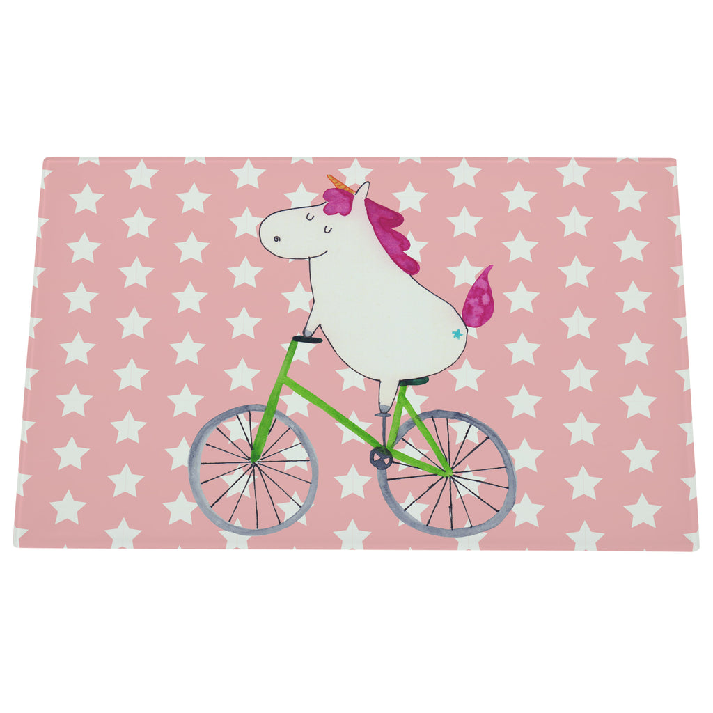 Medium Glas Schneidbrett Einhorn Radfahrer Glasschneidebrett, Schneidebrett, Einhorn, Einhörner, Einhorn Deko, Pegasus, Unicorn, Radfahren, Radfahrer, Rad, Bike, Feenstaub, Konfetti, Luxusproblem, Kummer, Liebeskummer