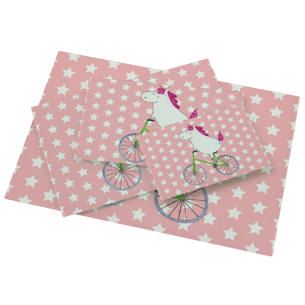 Medium Glas Schneidbrett Einhorn Radfahrer Glasschneidebrett, Schneidebrett, Einhorn, Einhörner, Einhorn Deko, Pegasus, Unicorn, Radfahren, Radfahrer, Rad, Bike, Feenstaub, Konfetti, Luxusproblem, Kummer, Liebeskummer